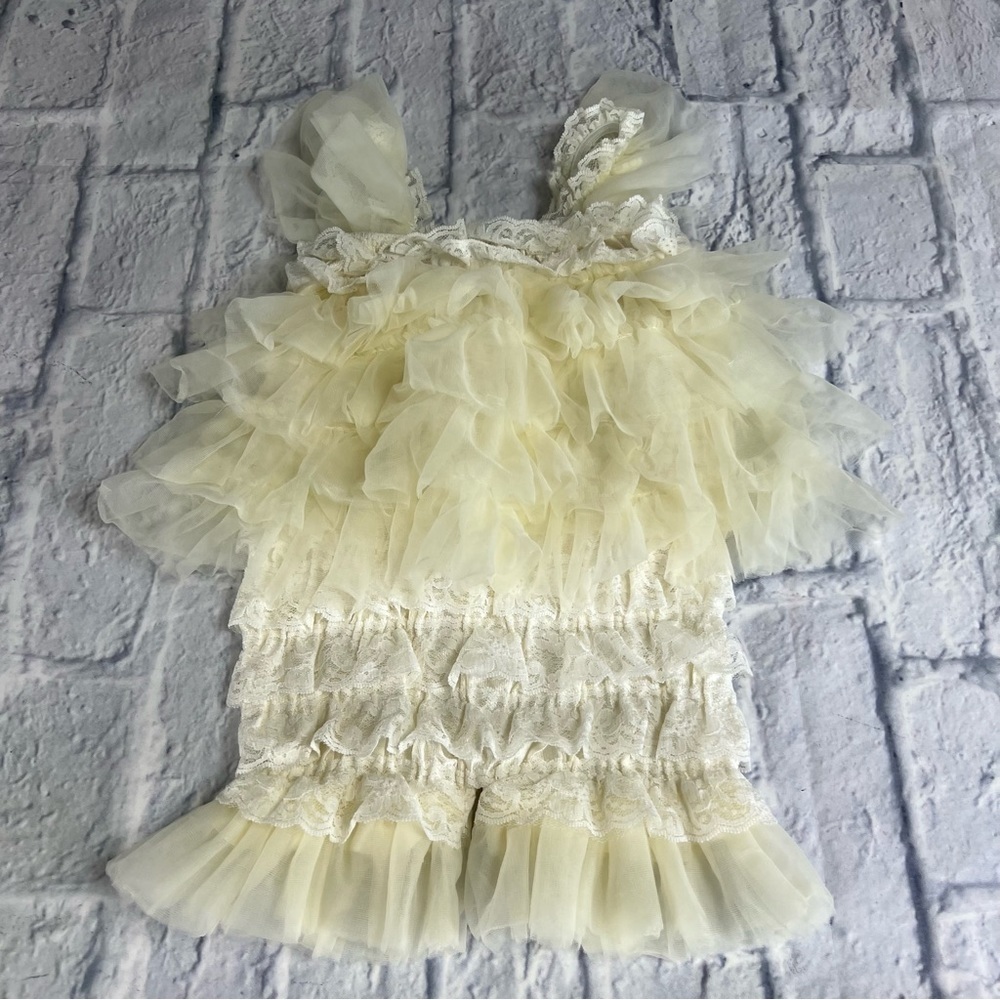 Think pink bows really lacy one piece size 18 months